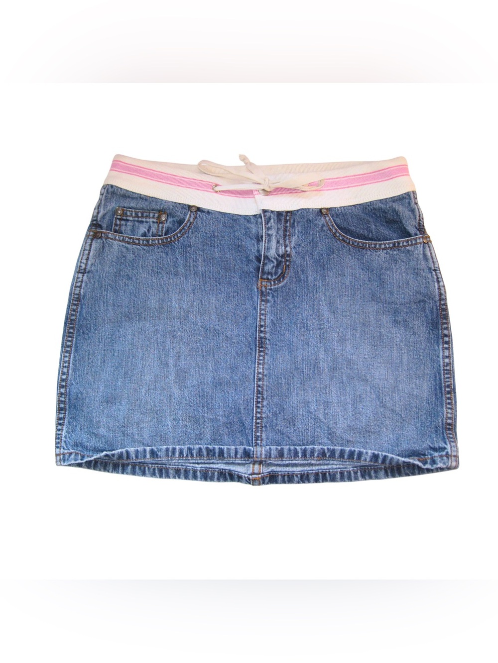 Y2k low rise denim mini skirt
